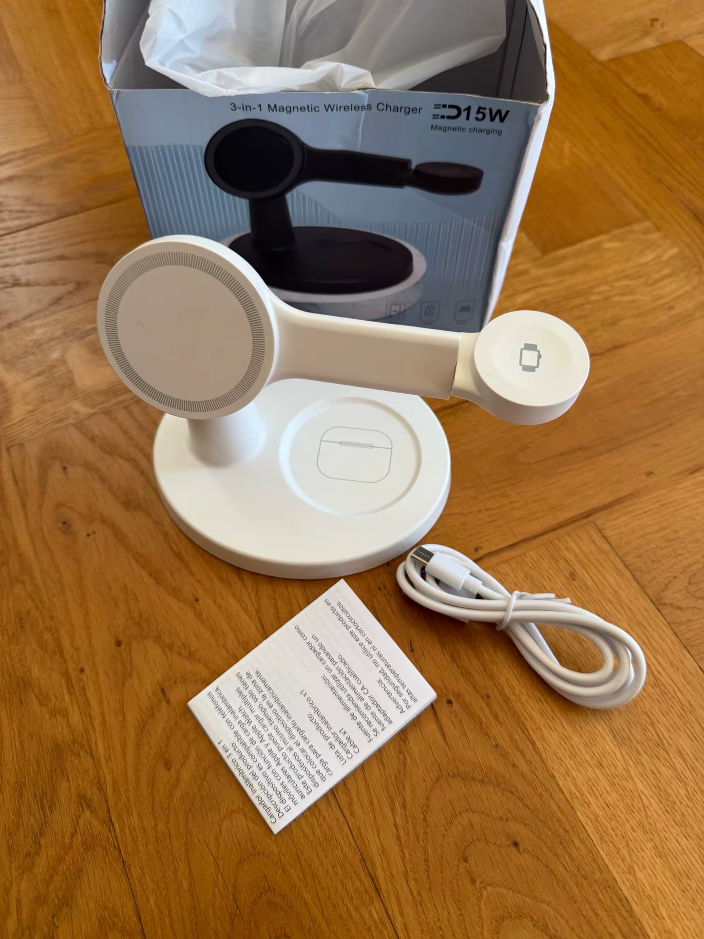 Station de charge Magnétique 3-en-1  IPhone / Apple Watch / Airpods